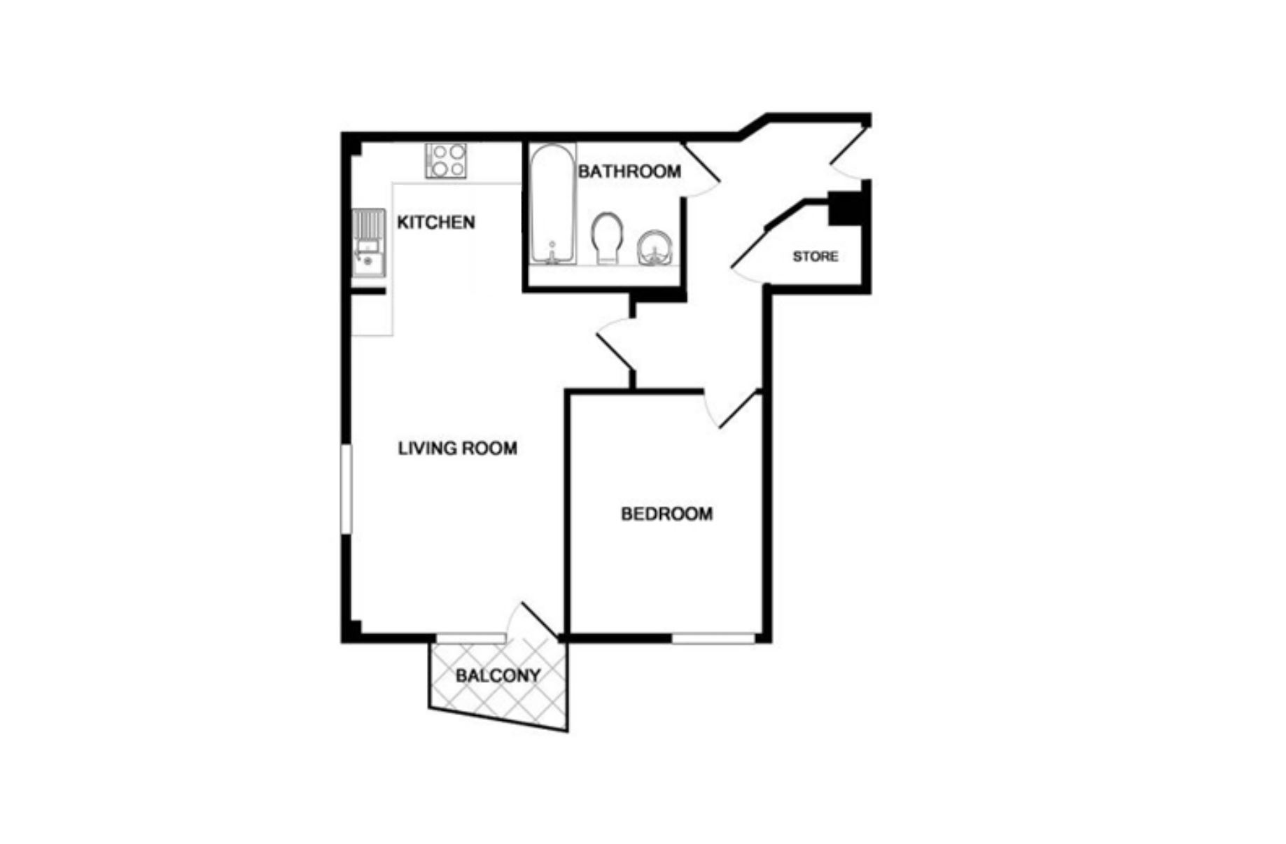 West One Sheffield: apartment 1 bedroom