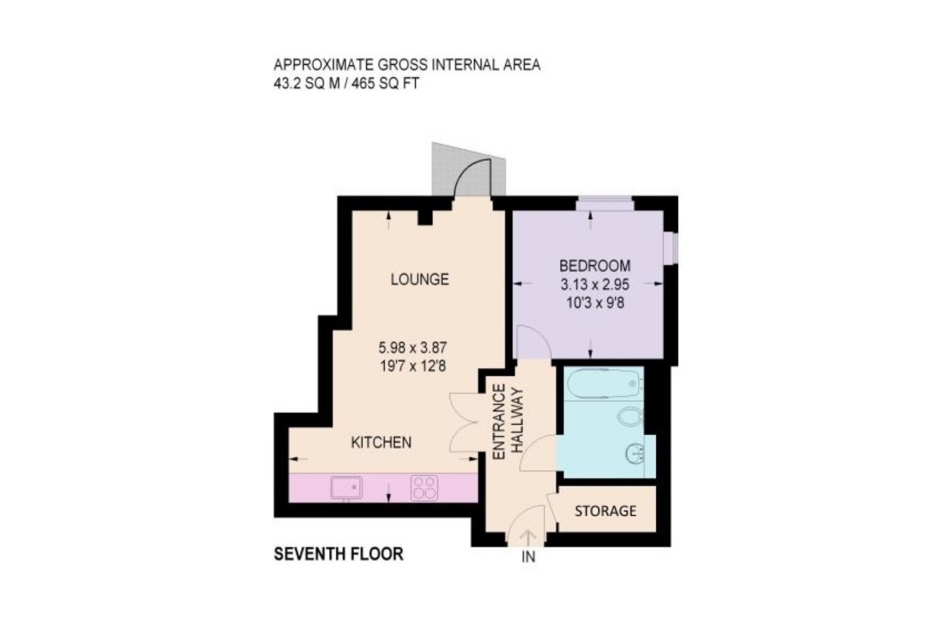 West One Sheffield: apartment 1 bedroom